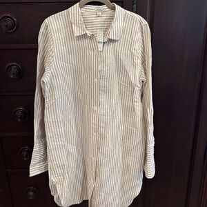 J Crew Linen Beach Tunic Coverup NWT